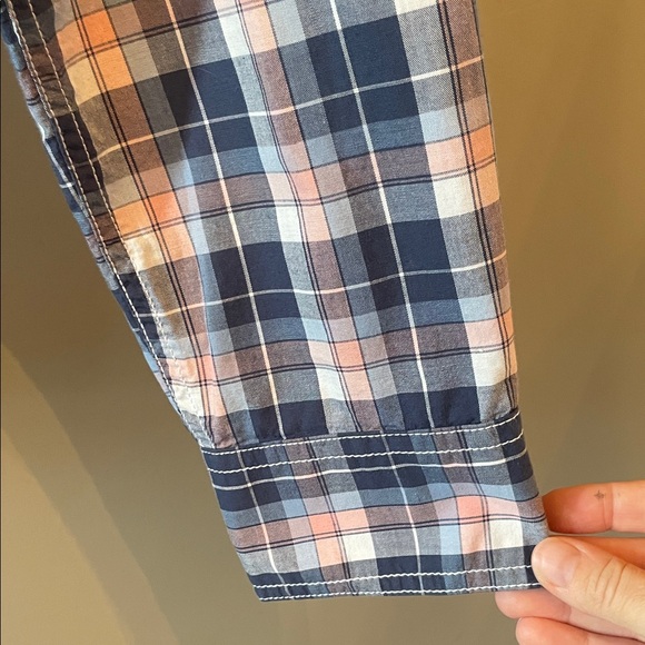 Men’s Flag & Anthem Plaid Button Down Shirt in Size Large - Picture 5 of 8